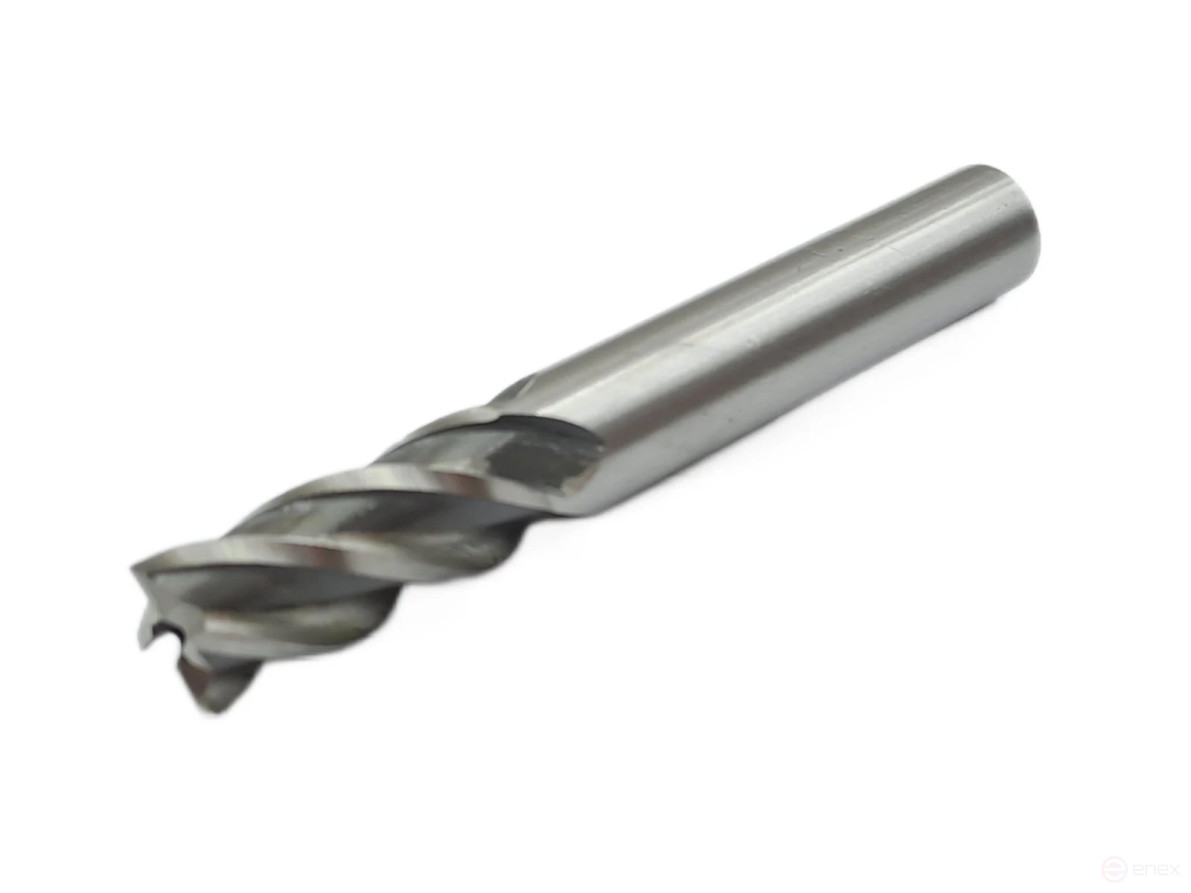End mill with cylindrical shank f 10x22x72 mm z=4 P6M5K5 TORNERI T020860