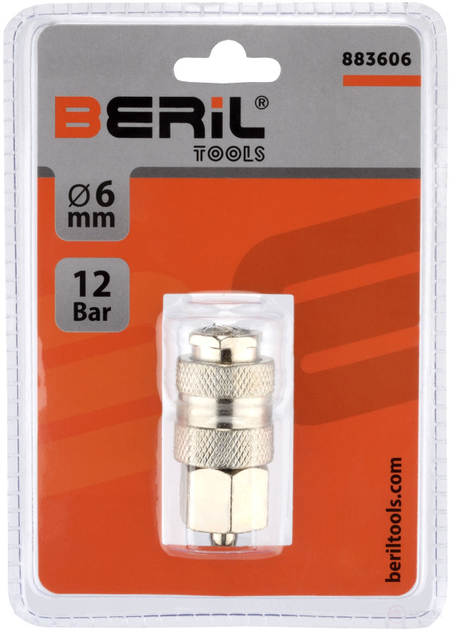 D/Hose adapter quick-release 6mm herringbone (BERIL)