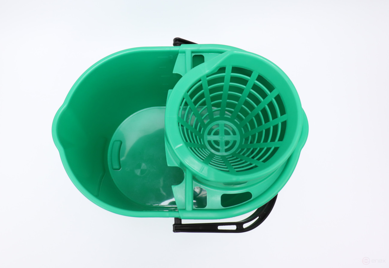 ACG Ведро 12л зеленое, с отжимом 1003422