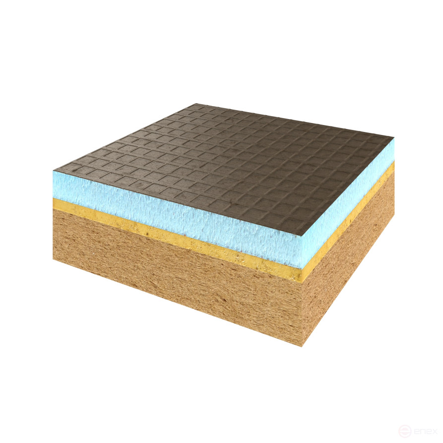 Панель Комфорт+ 1250х595х33 #1 ЧТ бейсик10/мембрана4/двп19