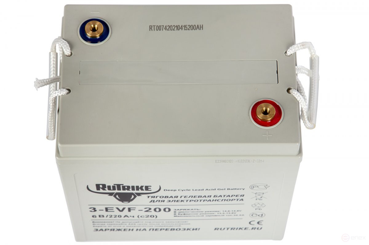 Тяговый аккумулятор RuTrike 3-EVF-200 (6V200A/H C3)