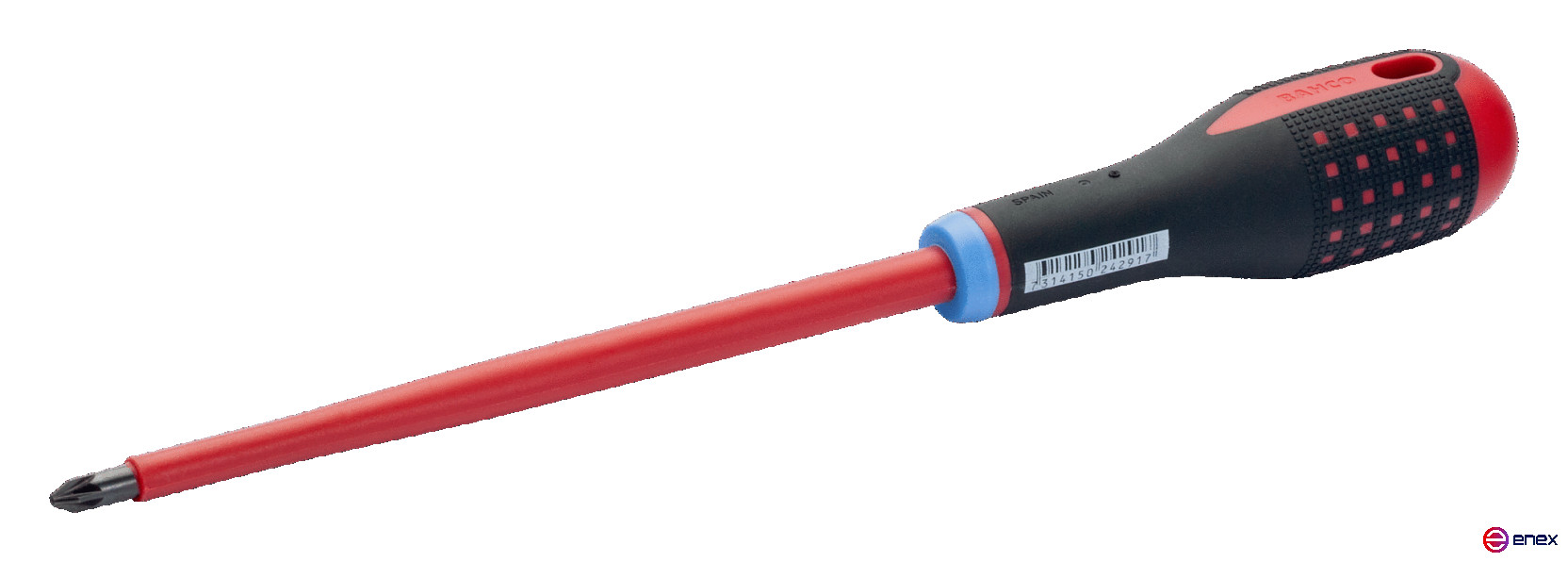 Отвертка изолированная с рукояткой ERGO под винты Pozidriv PZ1x150 мм