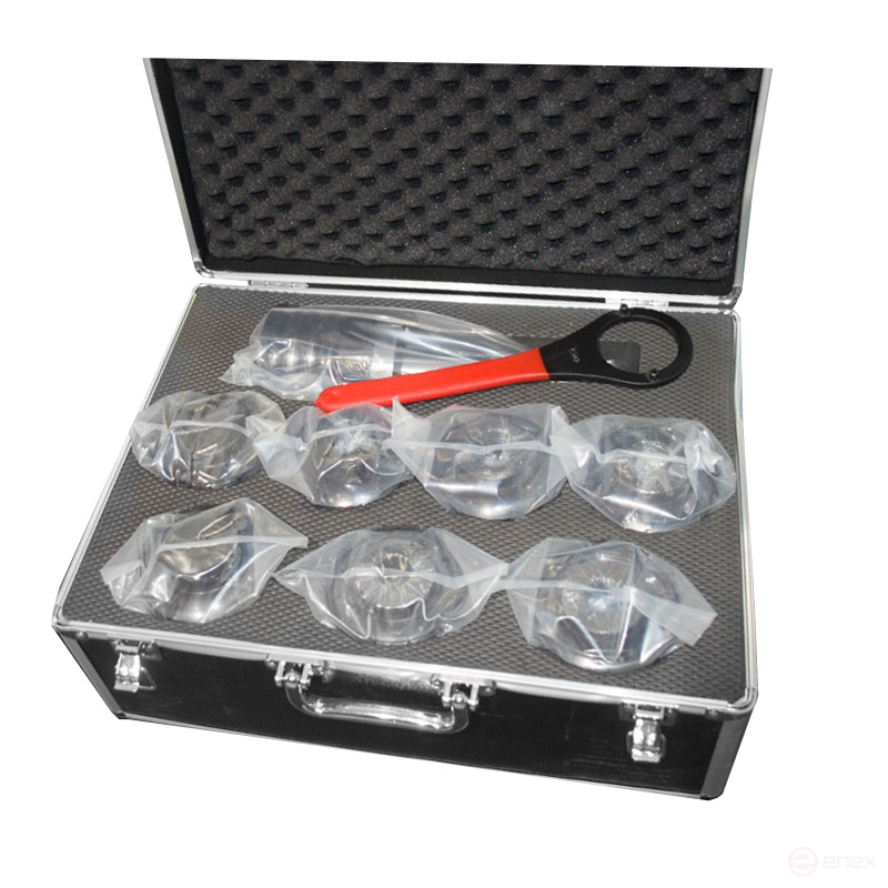 Патрон резьбонарезной КМ4 М24-М42 с набором головок 7шт GT42 Beltools