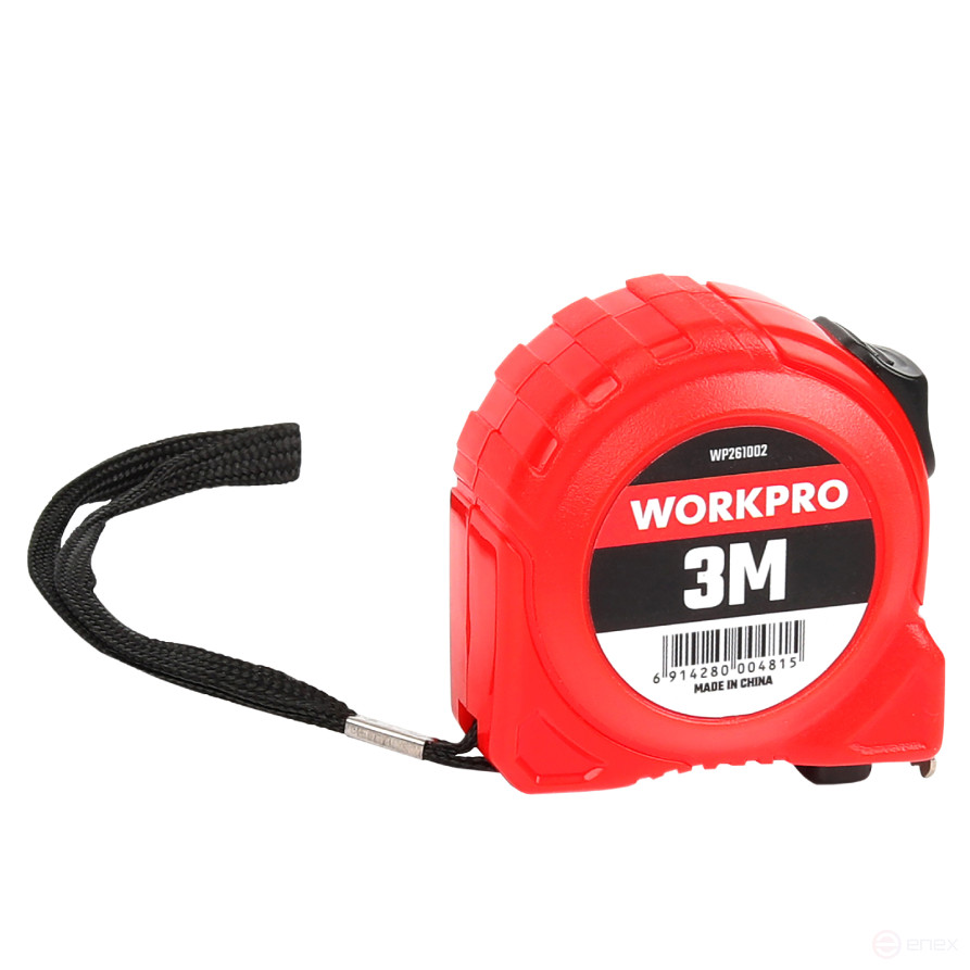 Plastic tape measure 3m*16mm WP261002 WORKPRO
