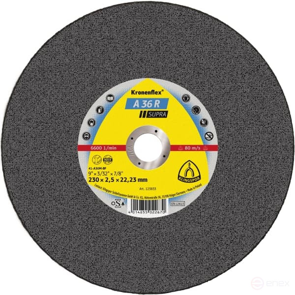 INOX A 36 R Supra cutting wheel, 125 x 2 x 22.23