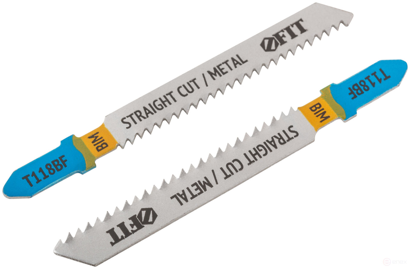 Полотна по металлу, Bimetal, фрезерованные, волнистые зубья, 76/51/2 мм (T118BF), 2 шт.