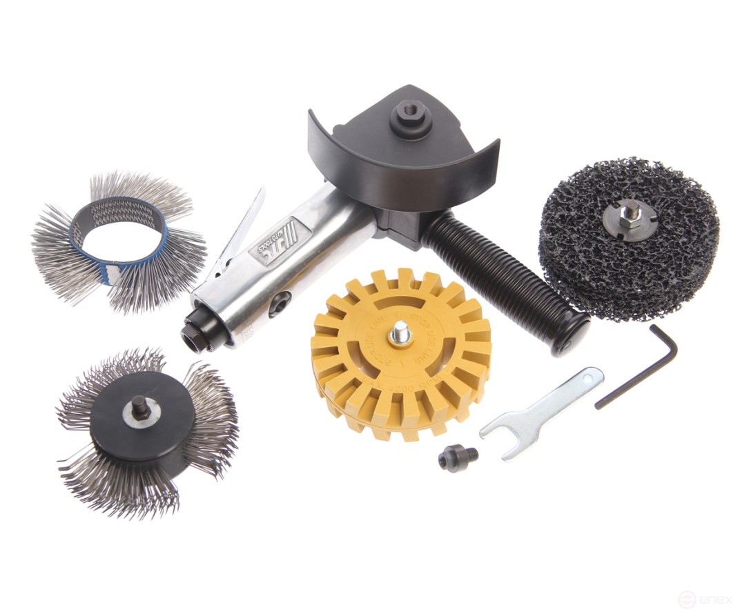 Pneumatic angle grinder 3600rpm, 90PSI with a set of JTC discs