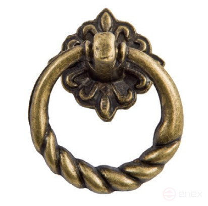 Ручка меб. кнопка мет. K130-G4 старое золото, AKS