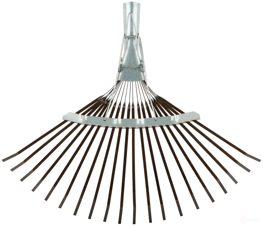 Грабли веерные регулируемые пластинчатые, 20 зубьев, 250-415 мм, без черенка