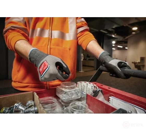 Hi-Dex protective gloves 4/D, 9/L