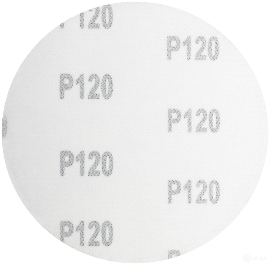 Круги шлифовальные сплошные (липучка), алюминий-оксидные, 125 мм, 5 шт. Р 120