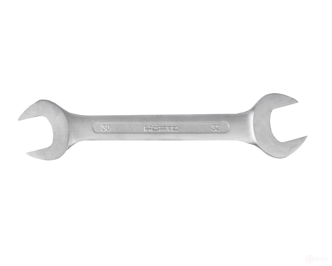 Ключ гаечный рожковый двусторонний 30х32 хромирование HORTZ (7811-0042)