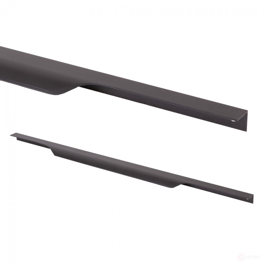 Handle meb. overhead alum. LINEA 576/597 matt black, AKS