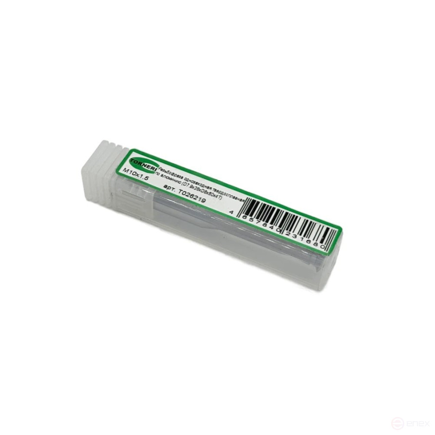 Single-pass carbide thread cutter M 10x1.5 (D7.9x28xD8x60x4T) aluminum TORNERI T026219