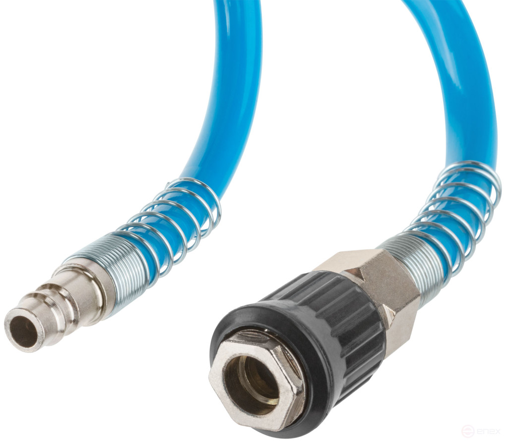 Polyurethane wear-resistant extension hose with quick-release connectors, diameter 8x12 mm, 15 m