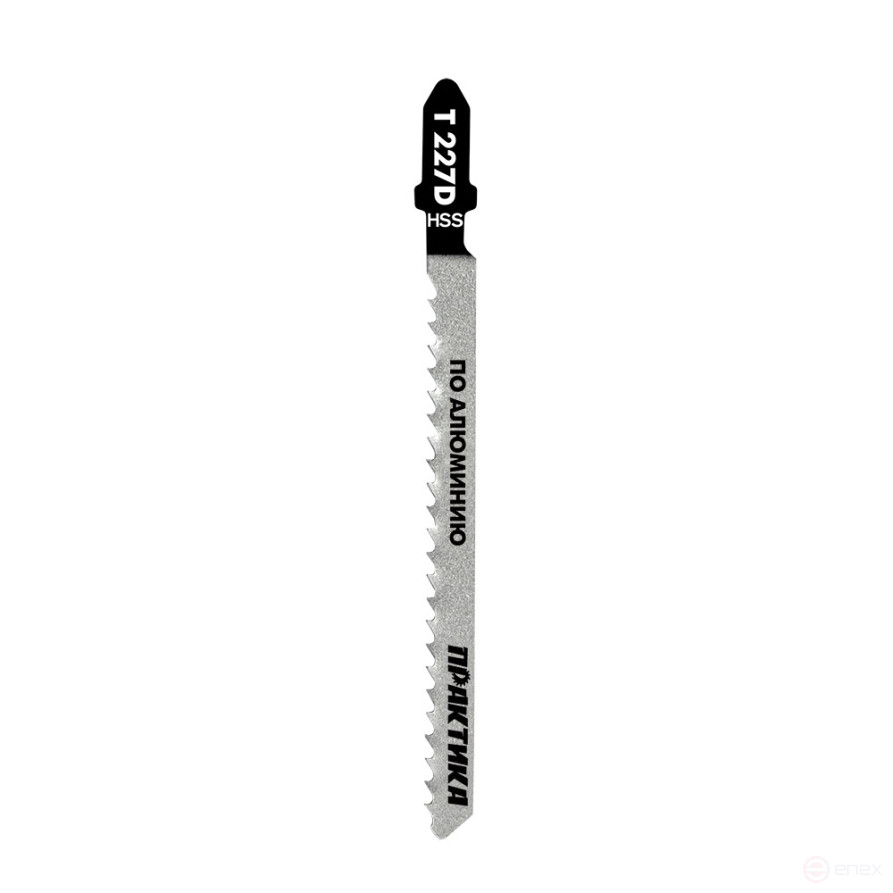 Пилки для лобзика по алюминию ПРАКТИКА тип T227D 100 х 75 мм, криволинейный рез, HSS (2шт. (034-557)