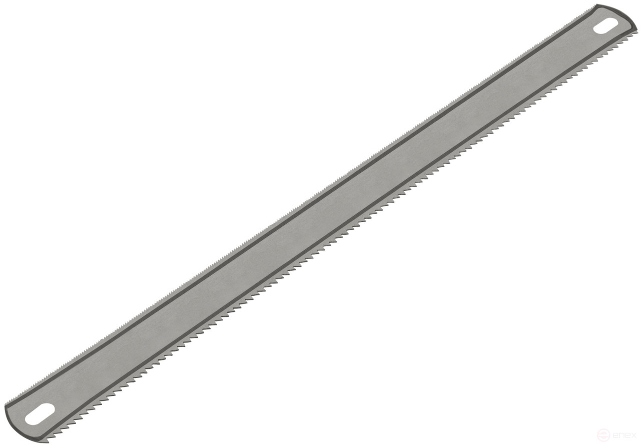 Hacksaw blade metal/wood ( 24 TPI / 8 TPI), red-hot tooth, wide double-sided, 300x24 mm, 1 pc./ PVC envelope