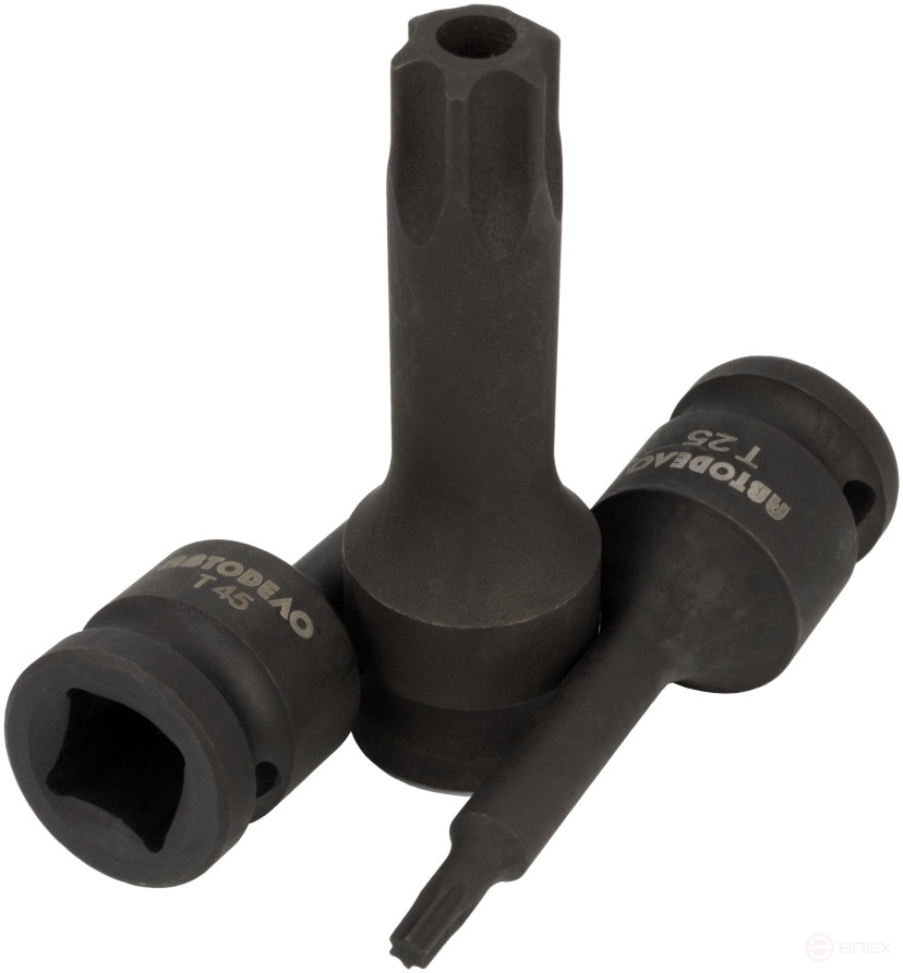 Головка торцевая ударная Т50 (DR1/2"; L-78мм) внешний Torx (АвтоDело) 40187