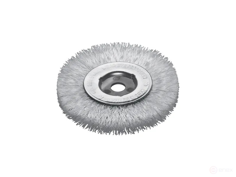 Щетка цилиндрическая гофрированная, Д100 мм, ширина 13 мм, нейлон РА 0,50 мм, посадочное отверстие 12 мм