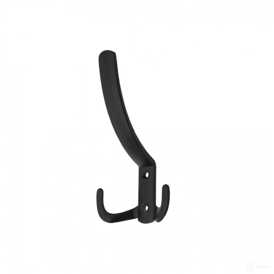 Крючок меб. трехрожковый мет. WP14 черный AKS