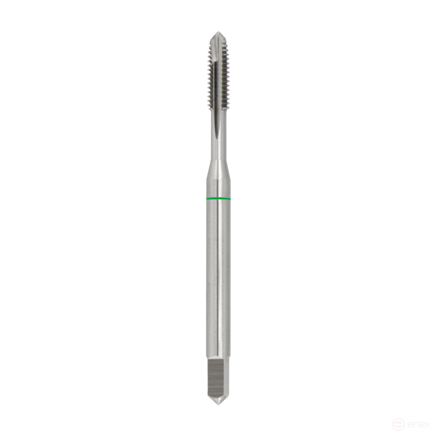 Machine tap HSSE-Co 5 polished UNF 3/8x24 with reinforced shank for through holes