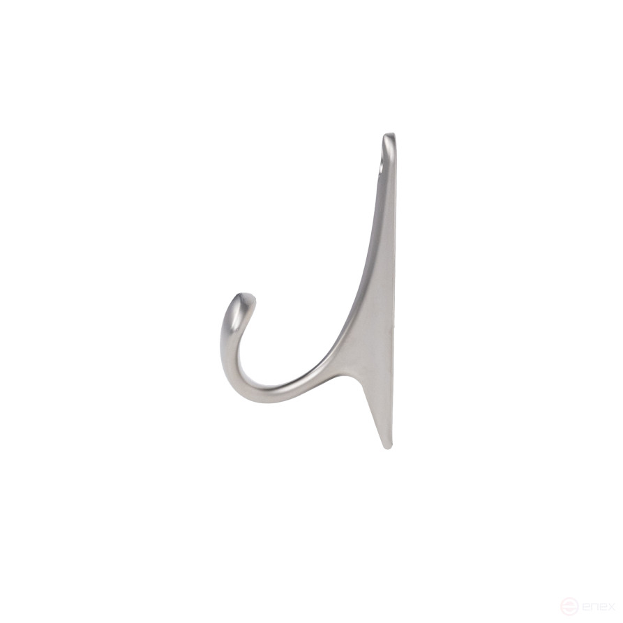 Hook meb. single-horn meth. DELTA satin AKS