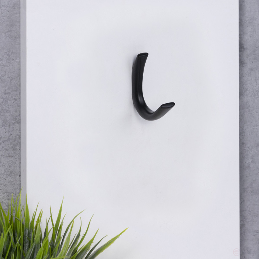 Hook metal one-horn metal SKY black matte AKS