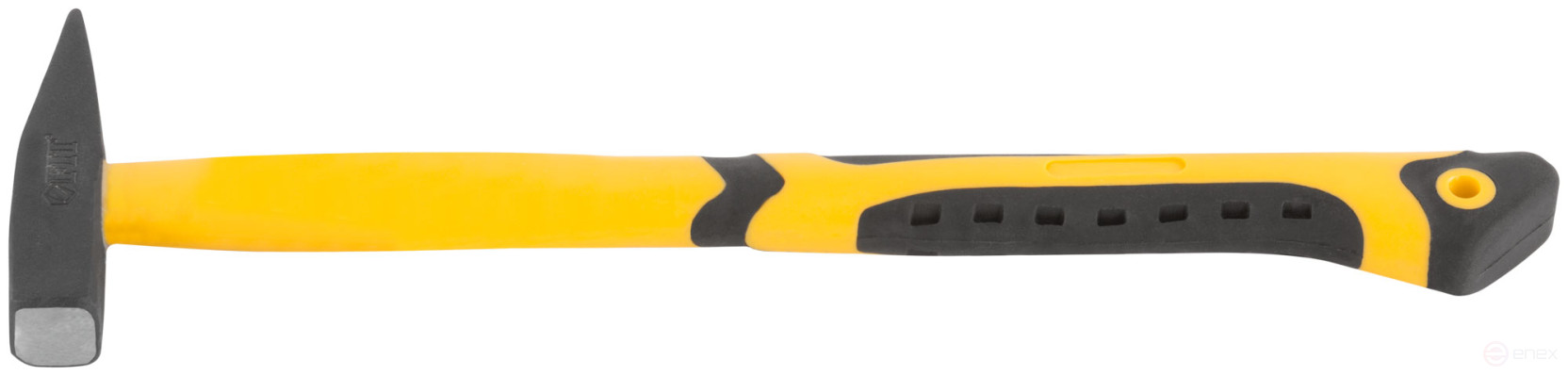 Молоток кованый, фиберглассовая усиленная ручка, антивибрационные накладки, Профи 100 гр.