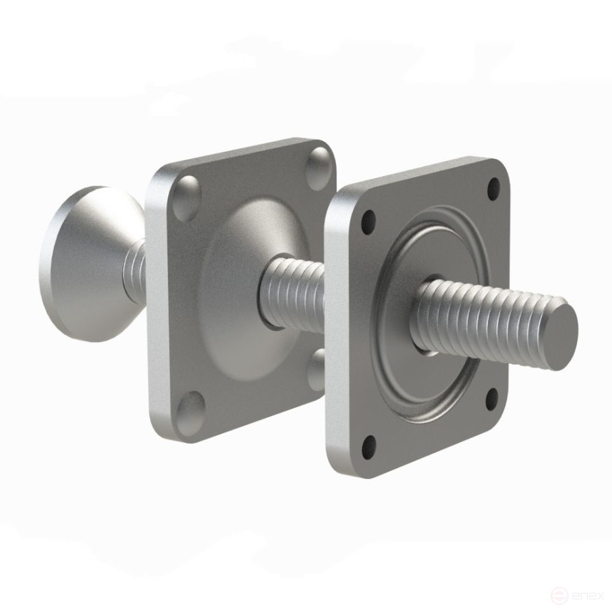 Lock on one screw for lap joint No. 6 for conveyor belt. Thickness 5-40 mm, 5 pieces
