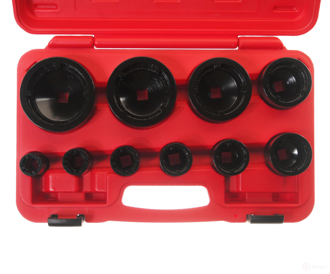 Набор головок зубчатых 1/2" внутренние 10 предметов в кейсе JTC