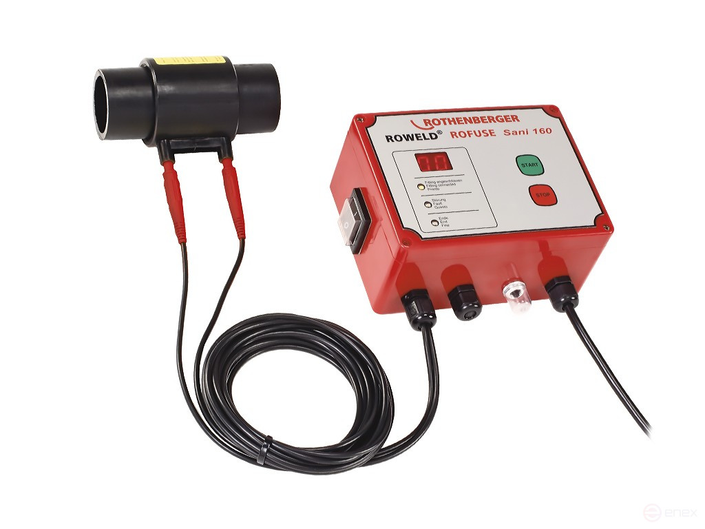 Welding machine for electric coupling welding of polymer pipes ROWELD ROFUSE Sani 160