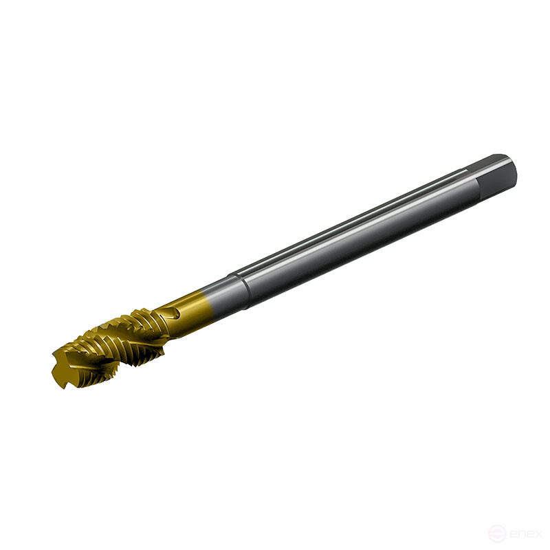 Метчик М24х3 машинно-ручной 6H Р6М5К5 глухой TIN винтовой L=160 мм DIN376 TBT00224300 Beltools