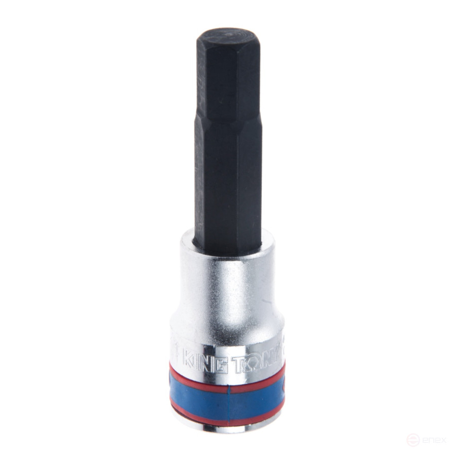 Насадка (бита) торцевая 1/2", Hex, 11 мм, L = 80 мм KING TONY 403511