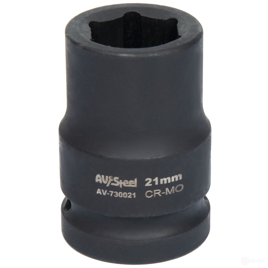 Головка ударная 3/4" шестигранная 21мм "AV Steel" AV-730021