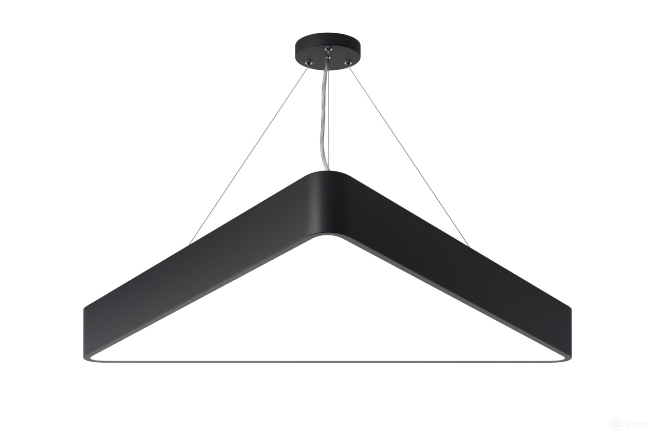 Светильник LED ЭРА Geometria SPO-152-B-40K-048 Delta 48Вт 4000К 3500Лм IP40 800*800*80 черный подвесной