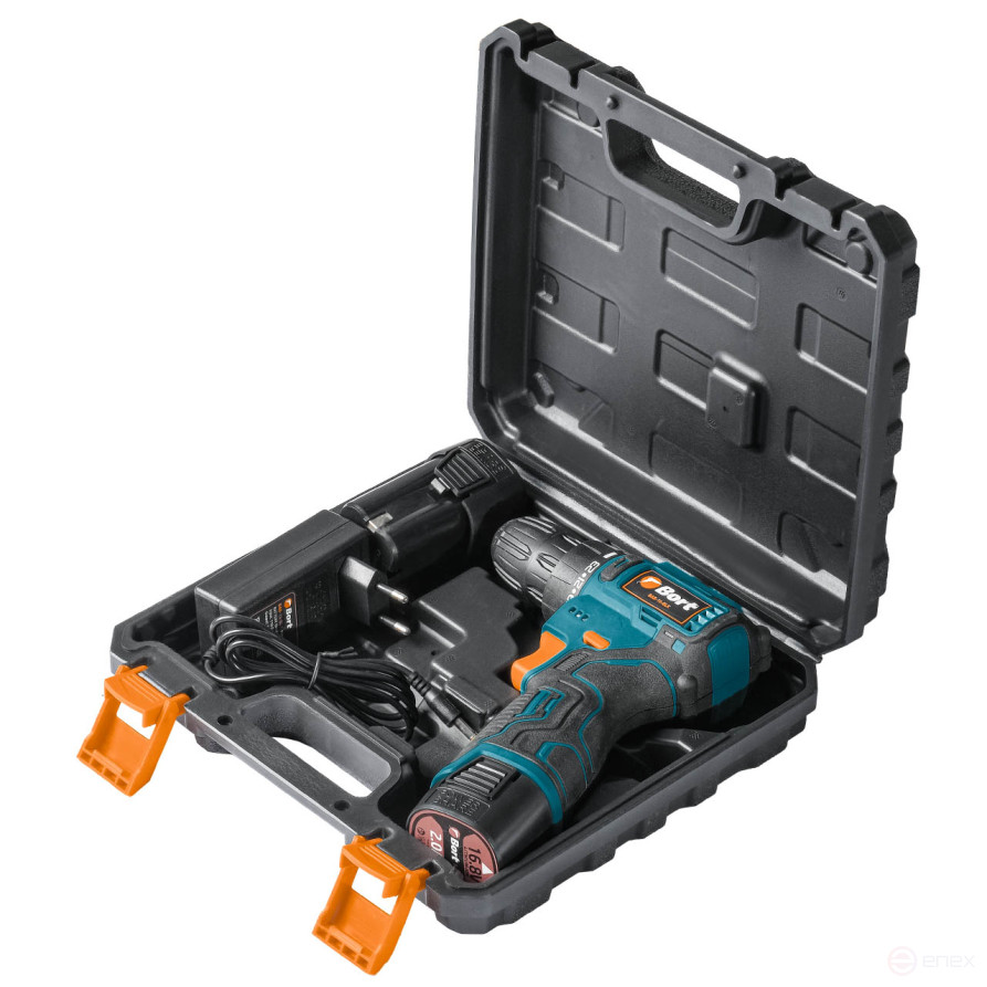 Cordless drill-screwdriver BORT BAB-16-BLK (2x2Ah+battery)