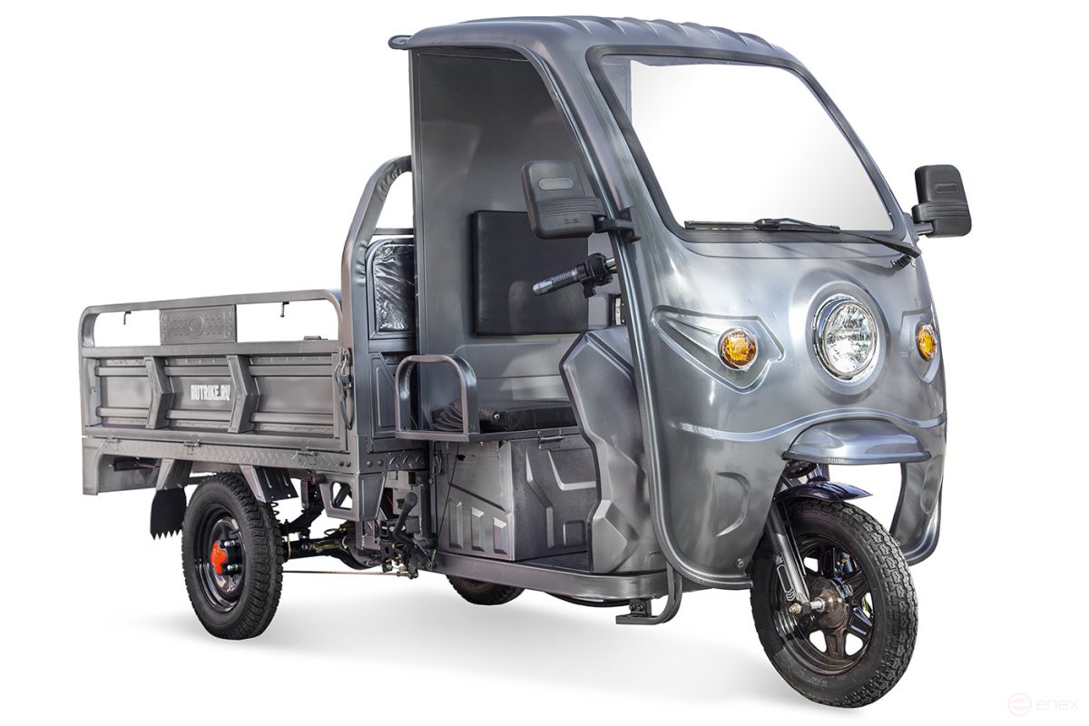 Cargo electric tricycle Rutrike D4 NEXT CABIN 1800 60V1500W, dark grey