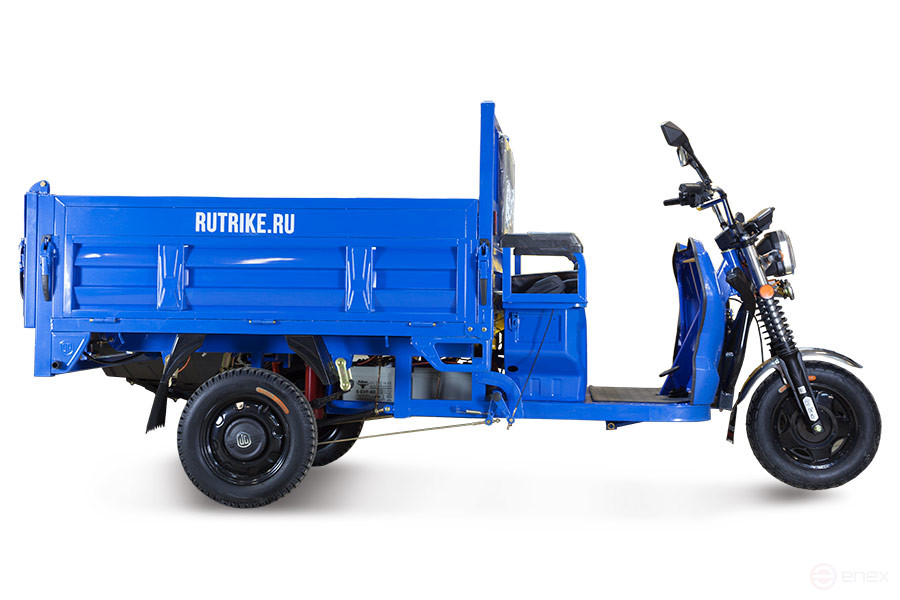 Грузовой электрический трицикл Rutrike D5 1700 гидравлика (60V1200W), серый