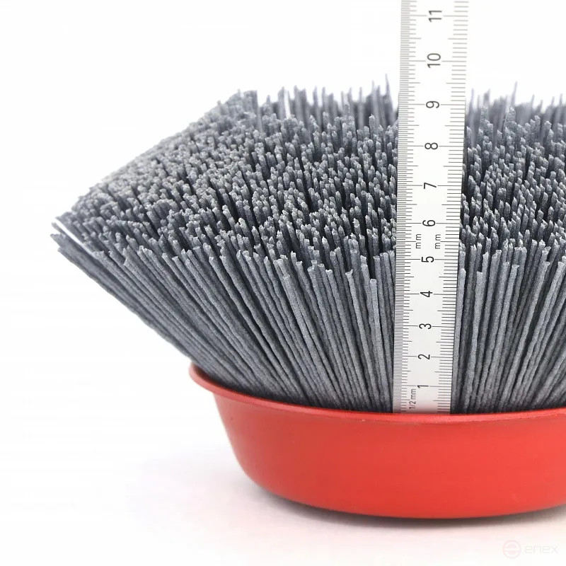 Щетка чашечная Д150*M14, ворс полимер-абразив P120 по дереву для УПМ УШМ (болгарка) (1-234)