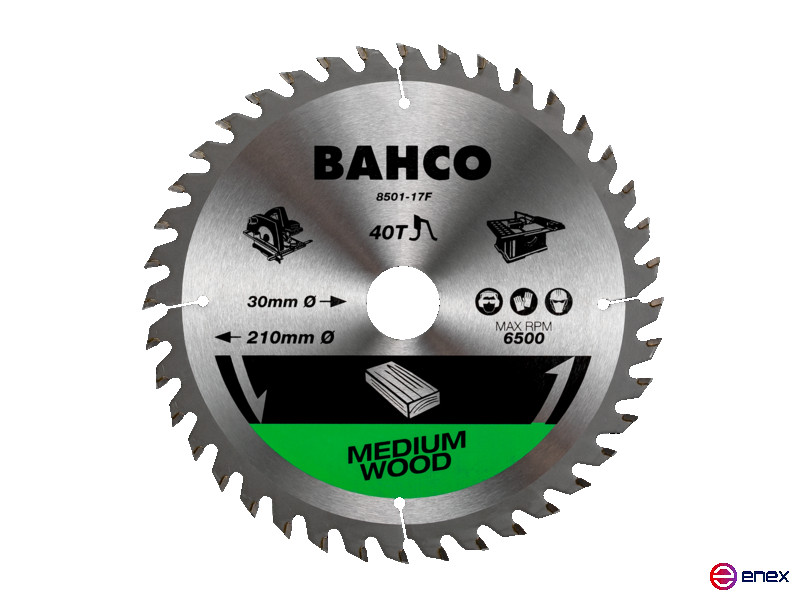 Пильный диск по дереву (210x30 мм, Z=40, мелкий зуб)