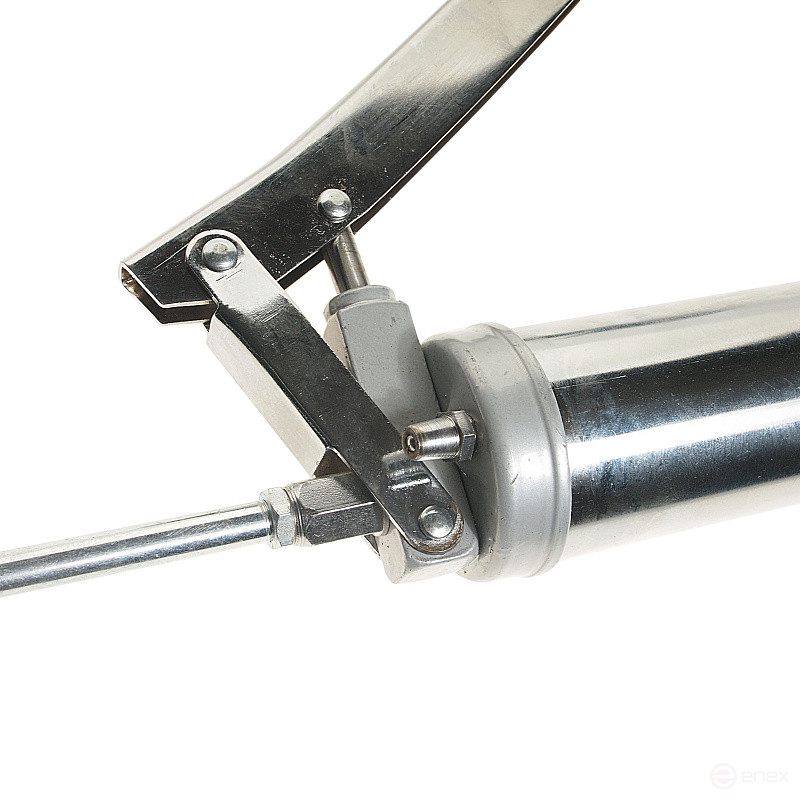 Шприц плунжерный для смазки со стальной трубкой и насадкой 400 мл.(усиленная конструкция) , давление 482 bar ЭВРИКА 1/10