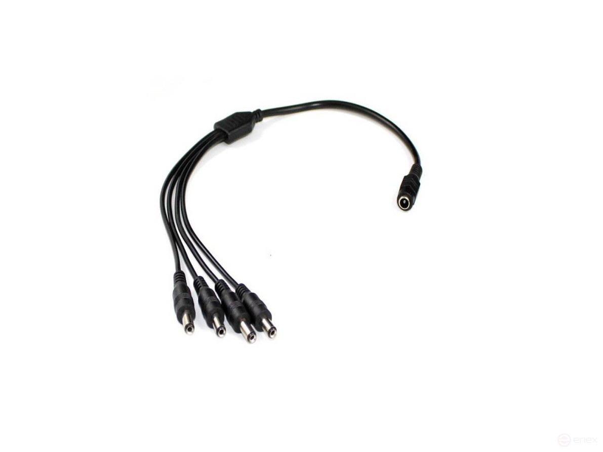 DC 1 to 4 Power splitter 1 to 4 (plug 2.1 x 5.5) length 60 cm RIPO