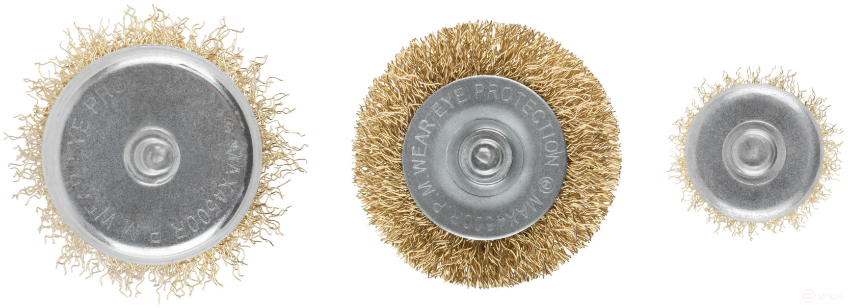Корщетки со штифтом, набор 3 шт. ( колесо 50 мм / чашка 50 мм / венчик 25 мм )