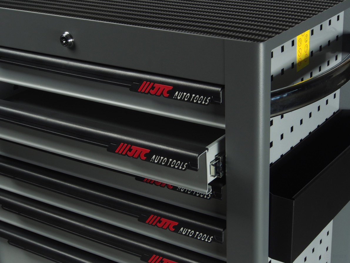 Тележка инструментальная 7 секций серая JTC