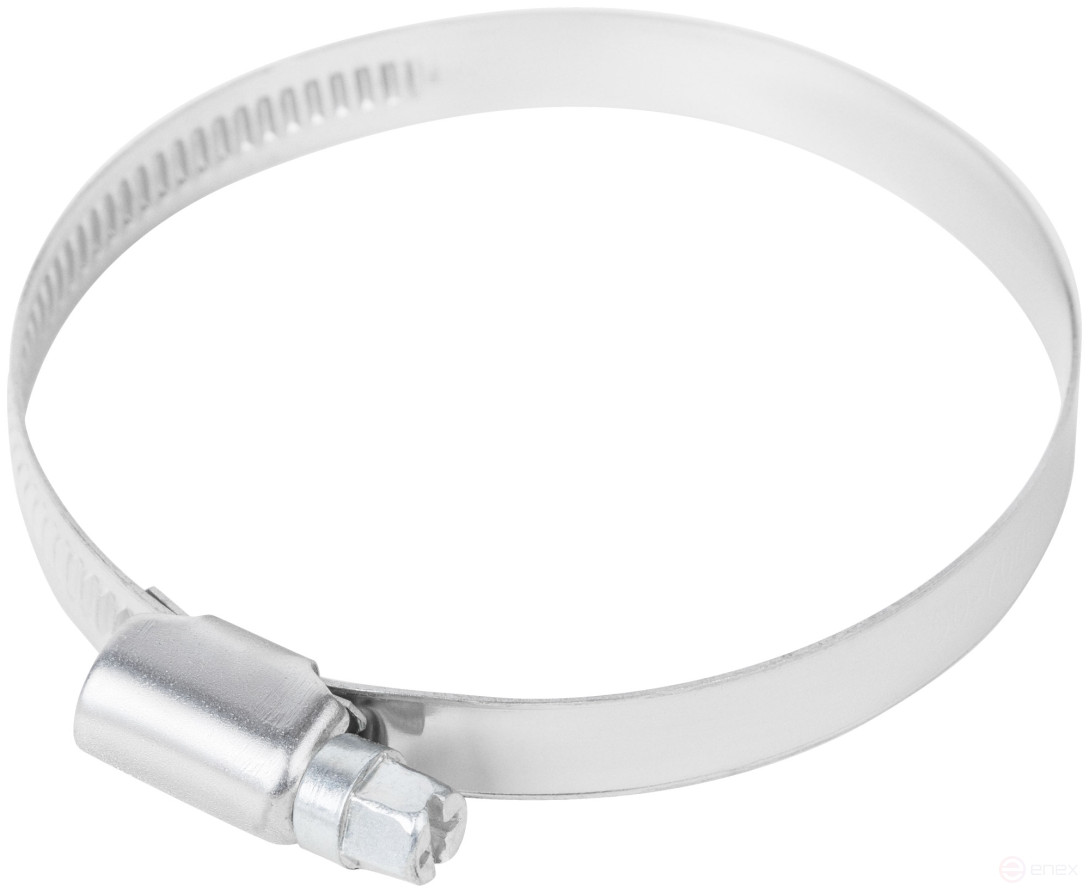 Хомут обжимной накатной, ширина 9 мм, нерж.сталь 50-70 мм