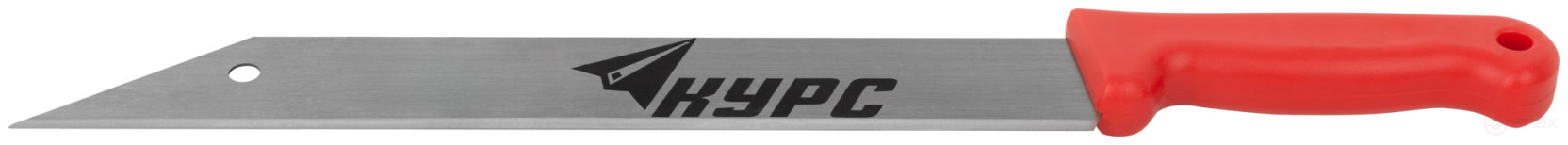 Нож для резки теплоизоляционных плит, лезвие 340х50 мм, высокоуглеродистая сталь, пластиковая ручка