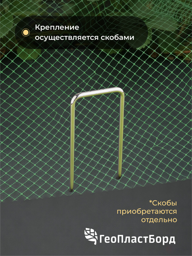 Garden netting to protect plants and crops from birds Geoplastboard 2x10 m color green