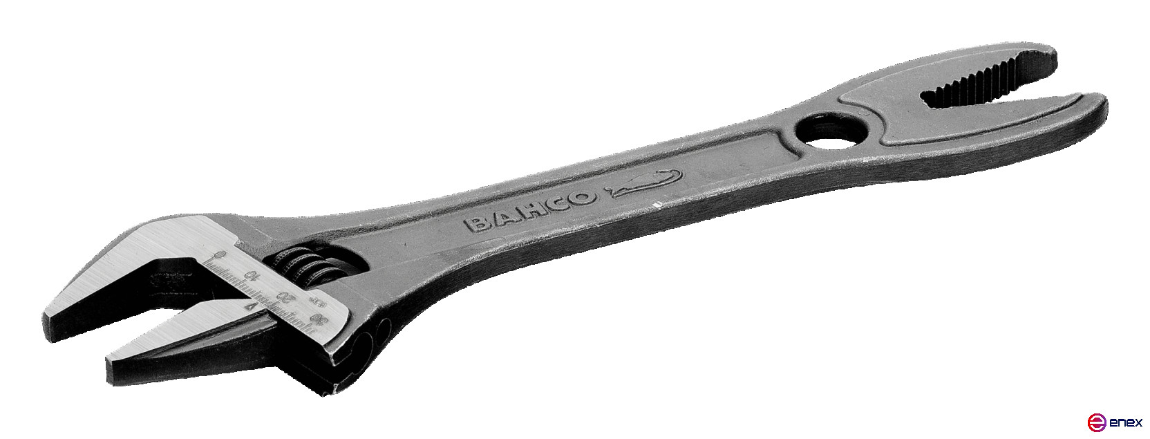 Adjustable wrench, length 205/grip 32 mm, industrial packaging