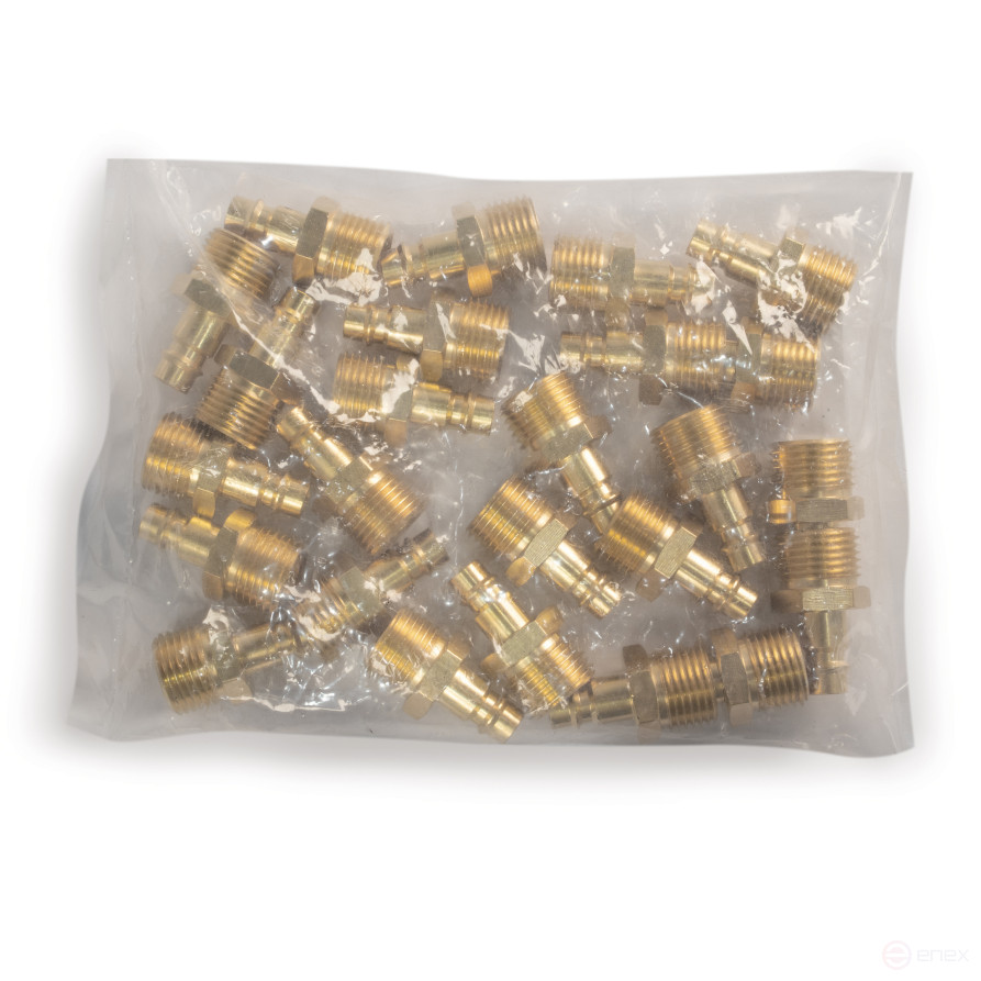 Professional dad fitting with 1/2M male thread, brass, 25 pcs