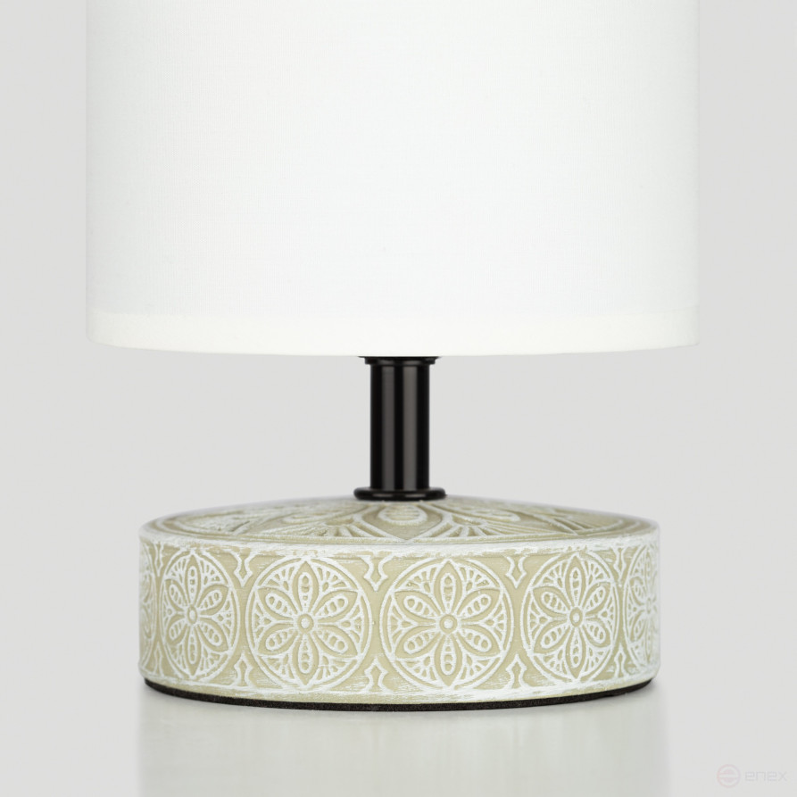 Rivoli Eleanor 7070-501 Table Lamp 1 * E14 40W ceramic beige, white